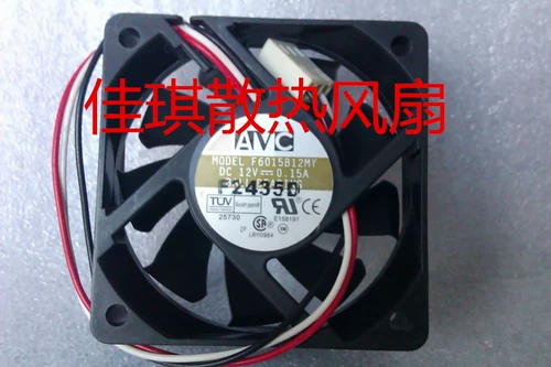 Оригинальный AVC 6CM Ultra -Thin тихий двойной вал. Фан -процессор 12 В 0,15A F6015B12MY