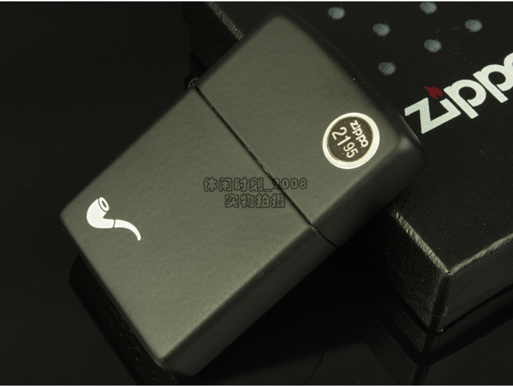 Best selling original U.S. import genuine zippo Zippo kerosene pipe special lighter 218PL black matte paint