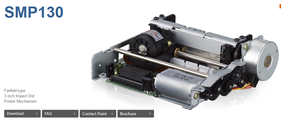 BIXOLON SMP130PAN SMP130N SMP130CN SMP130BM needle print movement