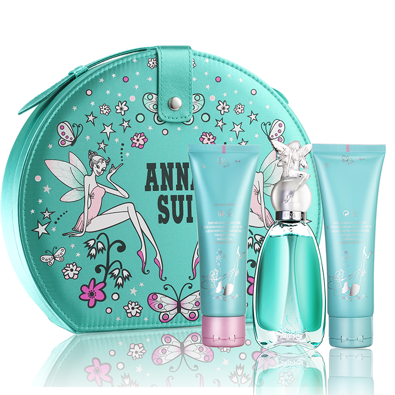 Anna sui/安娜苏许愿精灵香水30ml+身体乳+沐浴露 2015圣诞套装