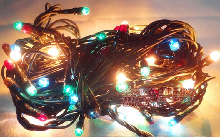 Christmas Gift Items 100 Heads Colorful Rice Grain Light Christmas Day Lights Christmas Tree Decorative Lights