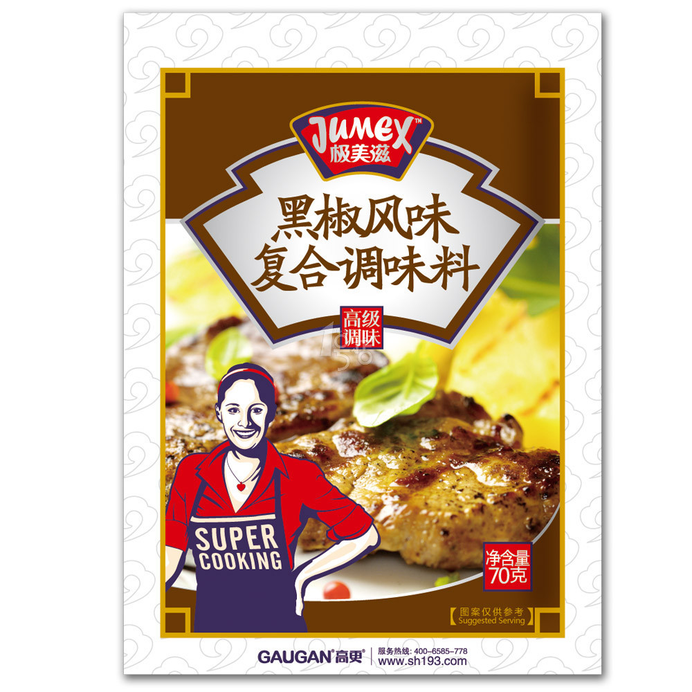 极美滋 黑椒风味复合调味料 70g/袋