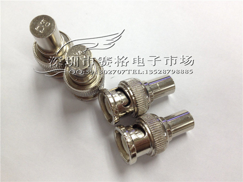 Pure copper 50 Ohm BNC Q9 Load midrange BNC blocked road head BNC 0 5W coaxial terminal load