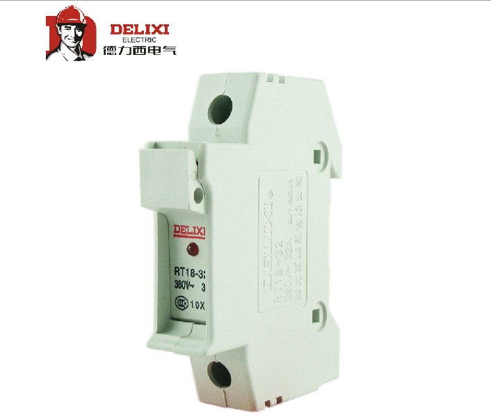 Deri West Fuse Base Cylindrical Cap Fuse Holder RT18-32X 1P with lamp without melt core