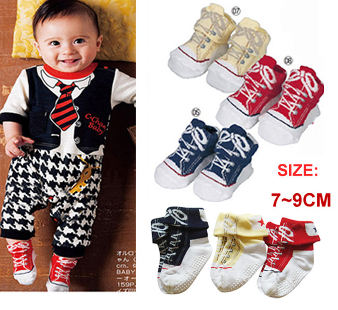 Baby Flooring Socks Spring Autumn Pure Cotton Socks Baby Walkway Shoes Non-slip Bottom Fake Styling Socks