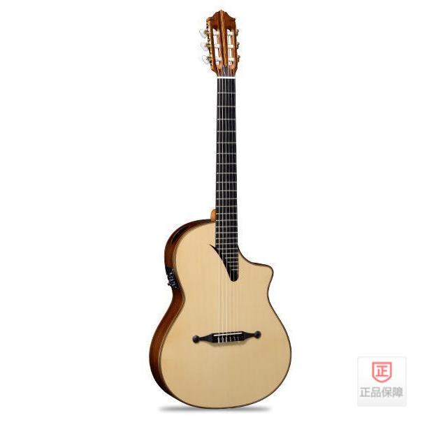 (Touch string)Famosa Famosa classical guitar FC-105SUE White pine veneer stage guitar full single