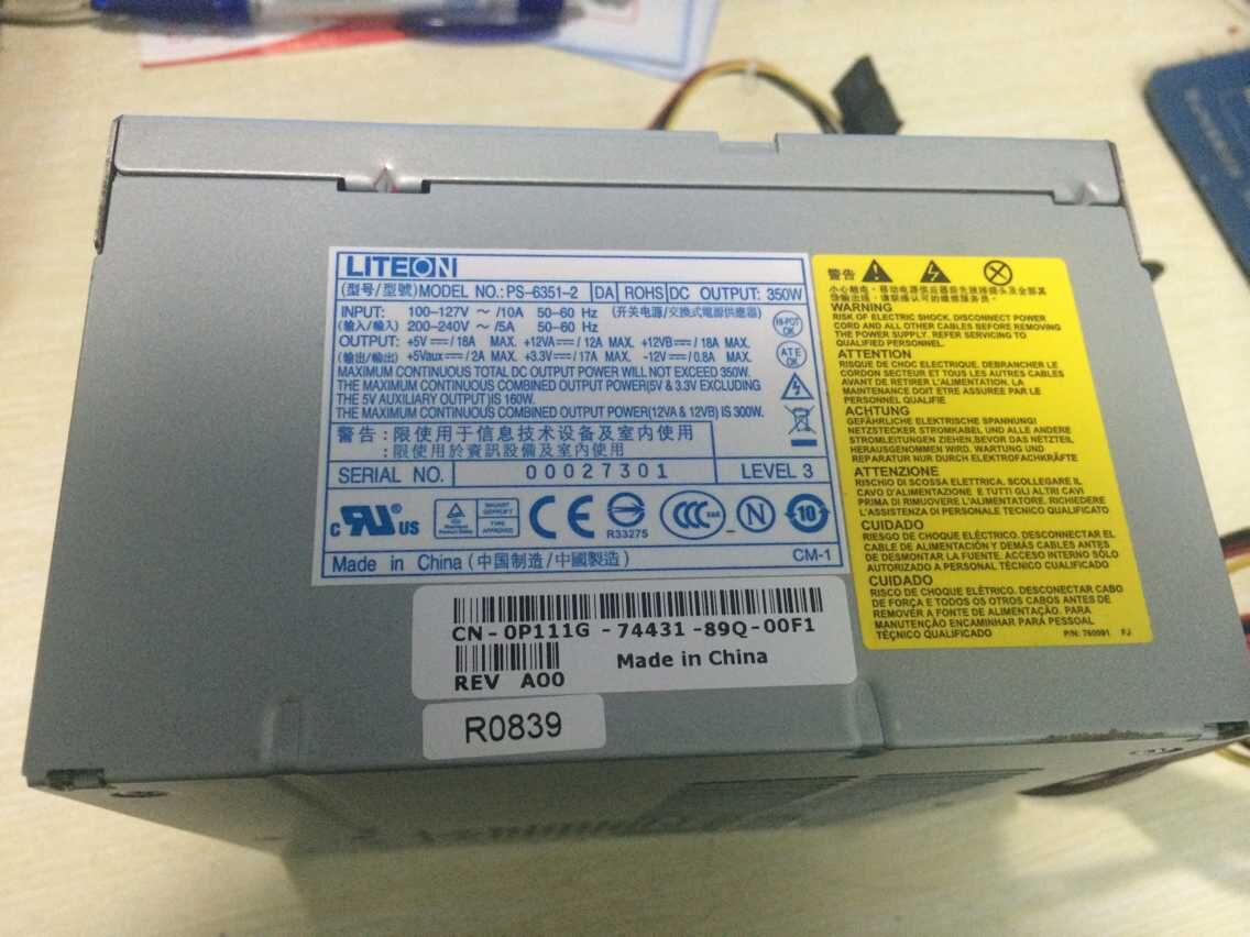 New Inspiron 530 Power CPB09-001B CPB09-001B PS-6351-2 PS-6351-2 PS-6451 PS-6451