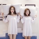 Bộ đồ ngủ nữ mùa xuân và cotton gợi cảm V-cổ XL Phiên bản Hàn Quốc của áo dài tay giản dị dài tay phục vụ mùa hè nội y cao cấp Đêm đầm
