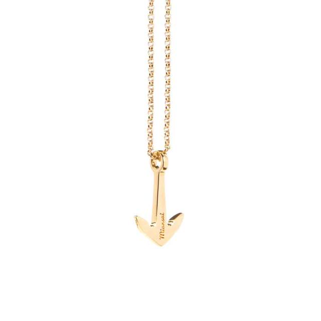 Miansai Mini Anchor Necklace Gold Mini Anchor Necklace Nautical Style
