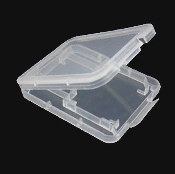 SD card box TF card protection box Micro SD storage box Memory card box Small white box Plastic transparent box