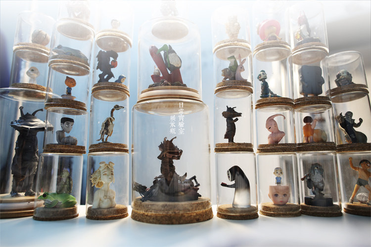 Daily laboratory Large size swing piece dust cover display bottle handmade bottle