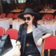 Hộp lớn vuông trong suốt gương phẳng ngày mai con trai Huachen Yu Li Yuchun với kính gọng kính xu hướng gọng kính cận nữ đẹp Kính