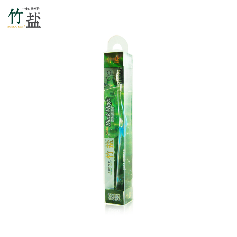 LG竹盐 炫黑丝柔牙刷 三色黄蓝粉红 随机发 小刷头有效清洁口腔