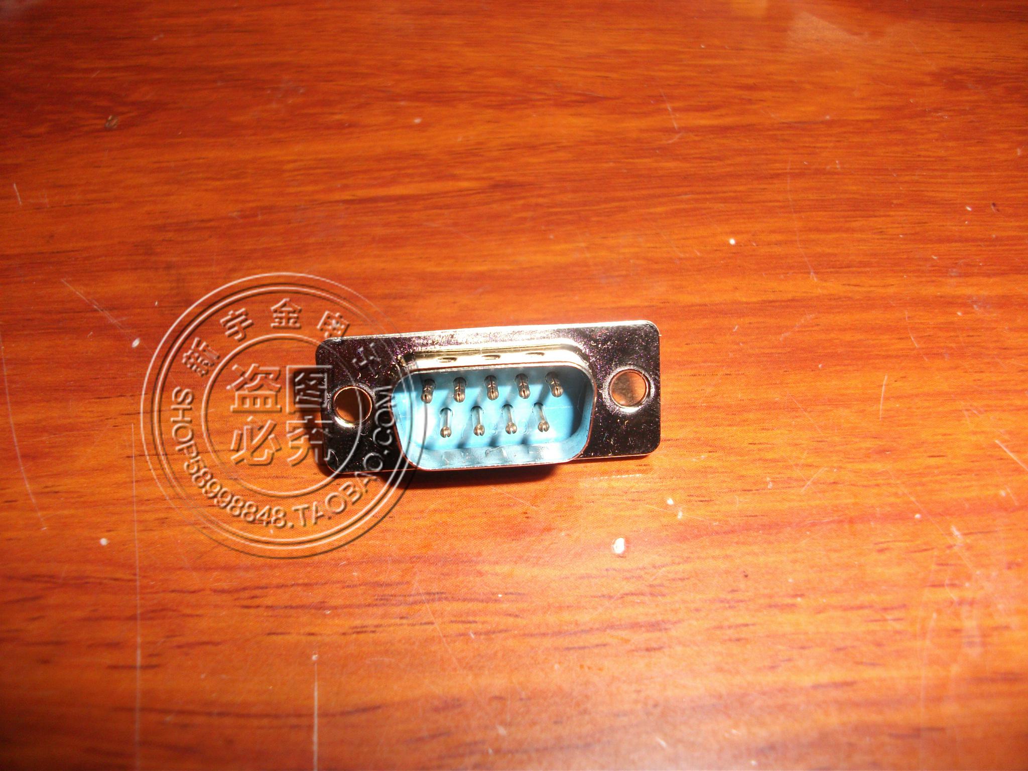 Serial plug RS232 solder head DB9 male pin DB9 self-soldering head DB9 male