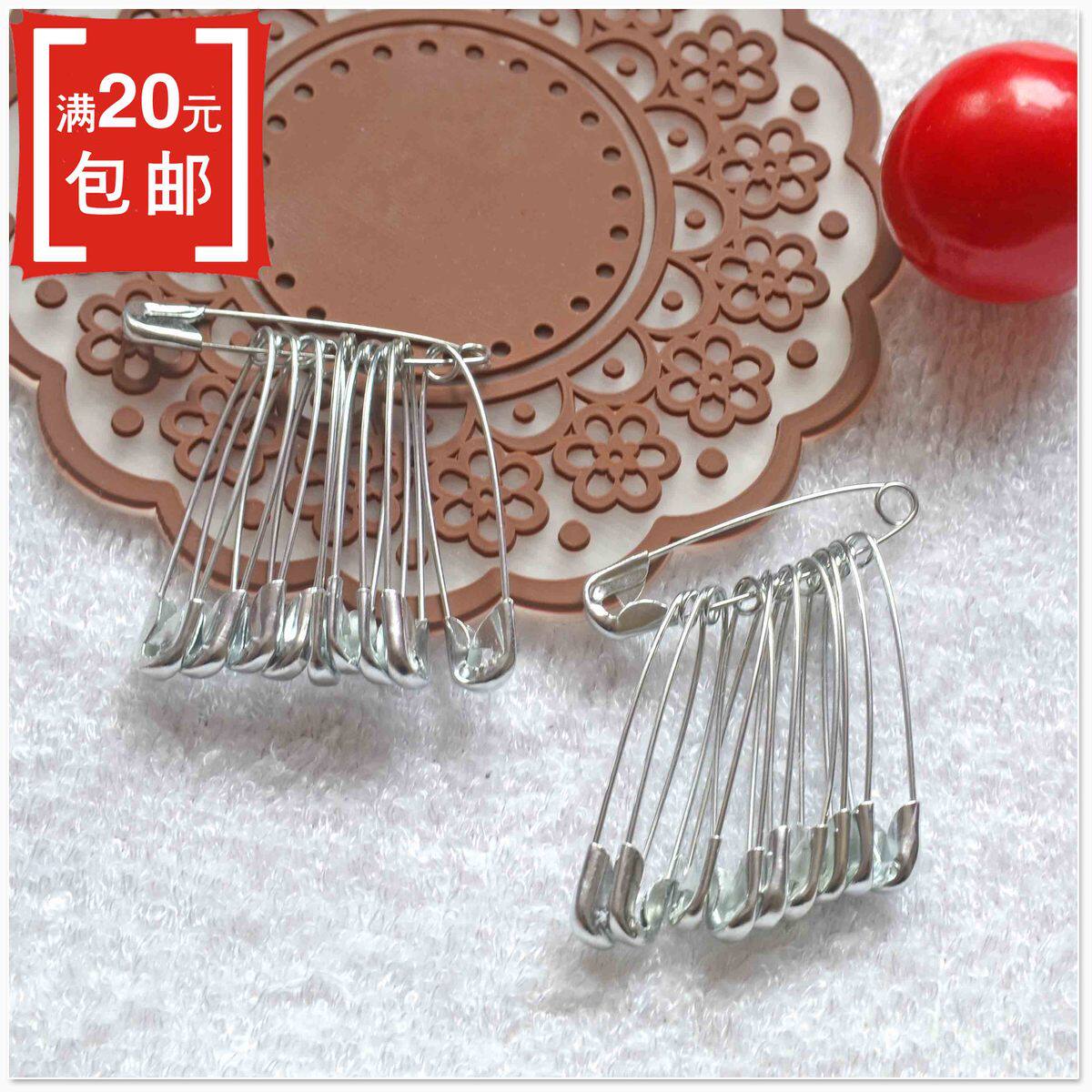 Handmade DIY Clothing Accessories Tools Silver Vintage Safety Pins 3 1cm 20 Pieces