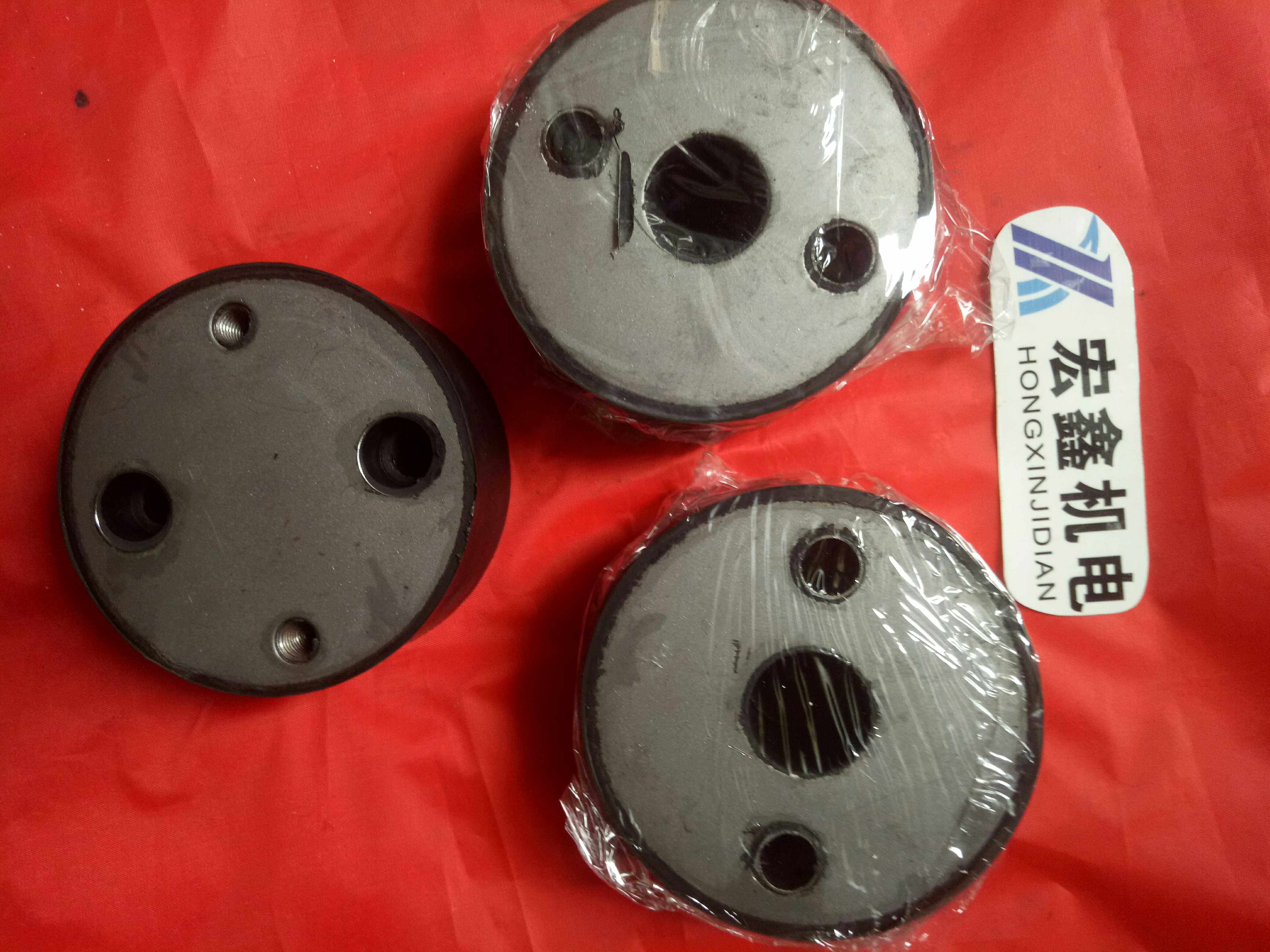 汽油/电动冲击夯打夯机配件减震块橡胶块普通/铁皮电夯减振缓冲块
