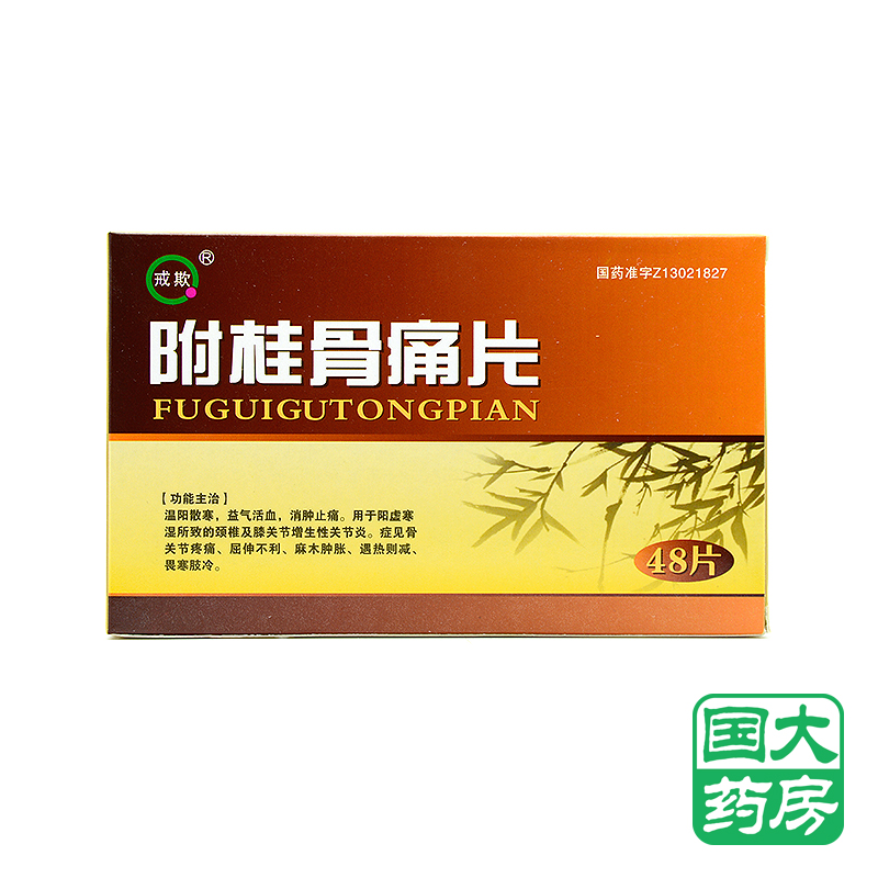 戒欺 附桂骨痛片 0.33g*48片/盒