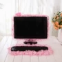Phong cách mục vụ vải ren máy tính TV bụi che LCD máy tính để bàn màn hình bàn phím trang trí nhẫn bảo vệ bìa tấm che nắng kính lái ô tô