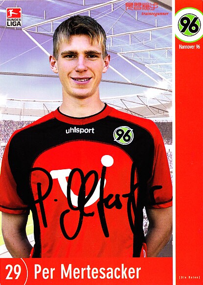 Motsak Hannover 96 2003-04 2003-04 pro-pen signed official card star card