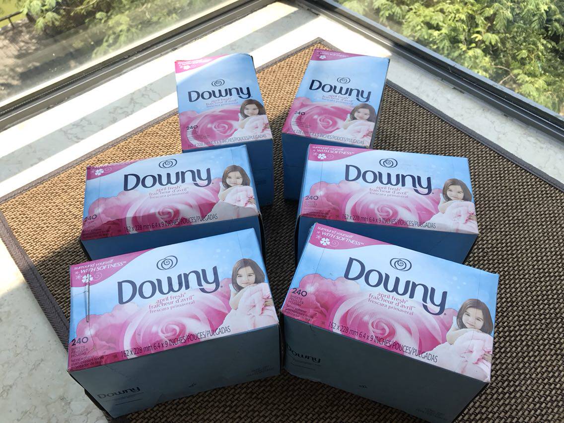 Spot USA When NicDowny dryer Fragrant Clothing Sheet 105 pieces 240 pieces aromatic soft and static Yang power