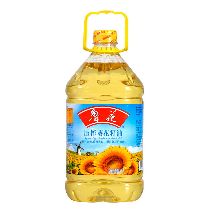 【苏宁易购】鲁花 压榨葵花籽油 5L