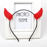 Hàn Quốc phim hoạt hình nhỏ sừng vải vải headband dễ thương nhỏ quỷ đầu headband trẻ em người lớn thẻ phụ nữ tóc băng đô nữ