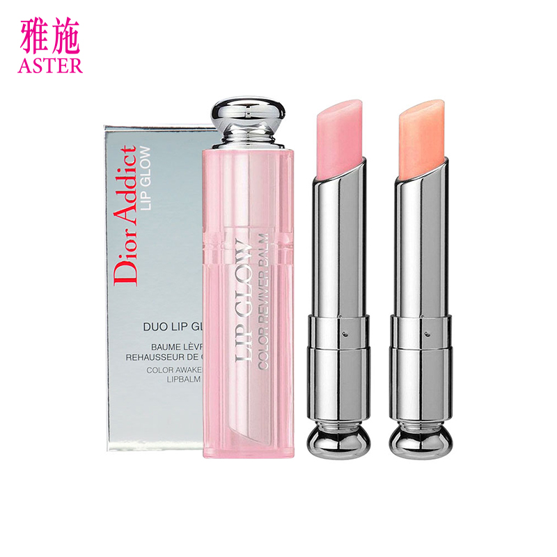 Dior/迪奥Dior Addict 润唇膏2件套  (#001 粉红色+#004珊瑚红色)