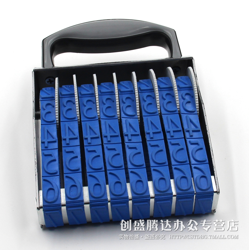 Full 2 pieces of hand extra-large wheel seal 8-bit number seal Digital seal production date Chapter Digital Chapter