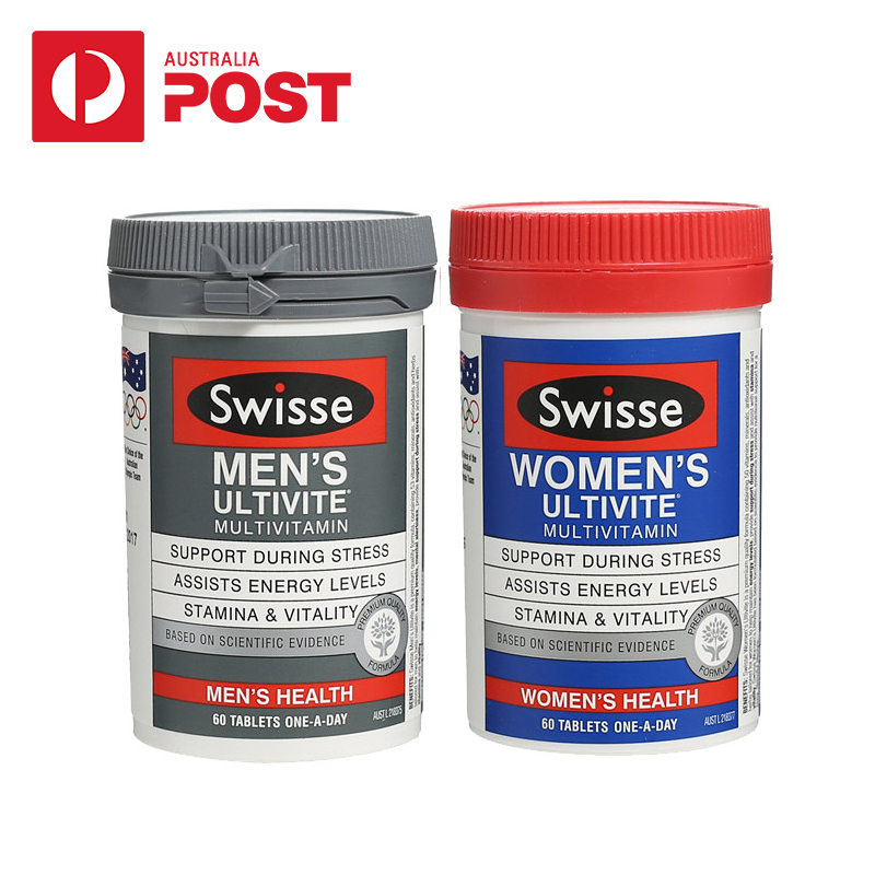 Swisse 男士复合维生素 60粒+女士复合维生素片 60粒 澳洲正品