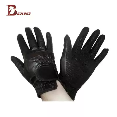 Spring and Autumn Equestrian Equestrian Gloves Knights Gloves Non-slip Particles Full Finger Wear-resistant Equestrian Knights Equipment