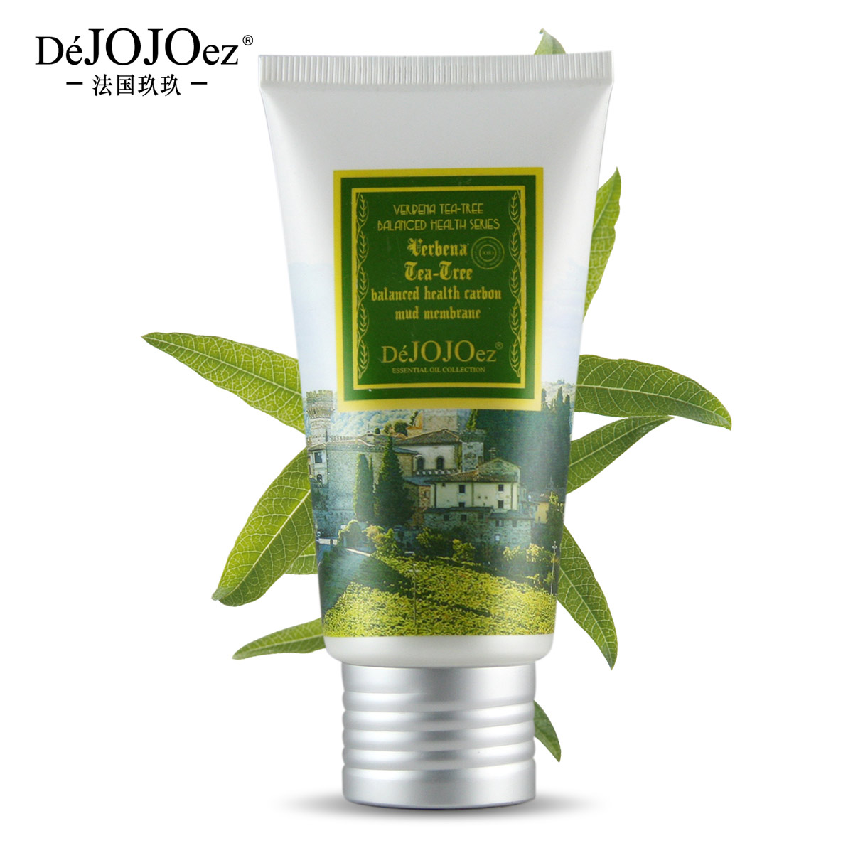 Dejojoez法国玖玖马鞭草茶树均衡健碳深层清洁收缩毛孔泥膜80g
