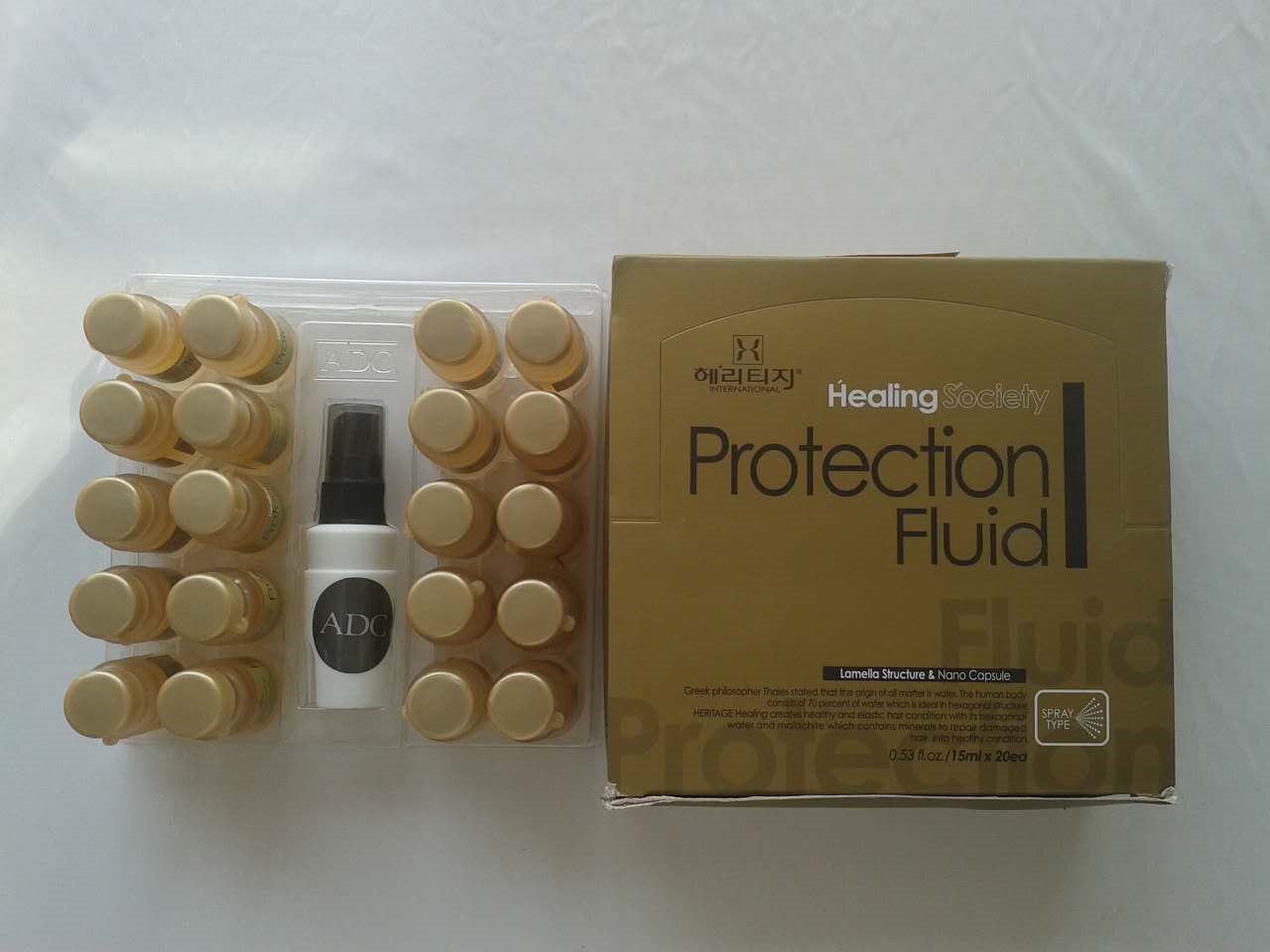 South Korea imported Sured gold protection essence hair care vitality glue before and after perm hair care PPT