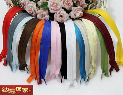 DIY clothing zipper accessories and accessories, invisible zipper cushion, 40 cm zipper, 1 yuan per piece