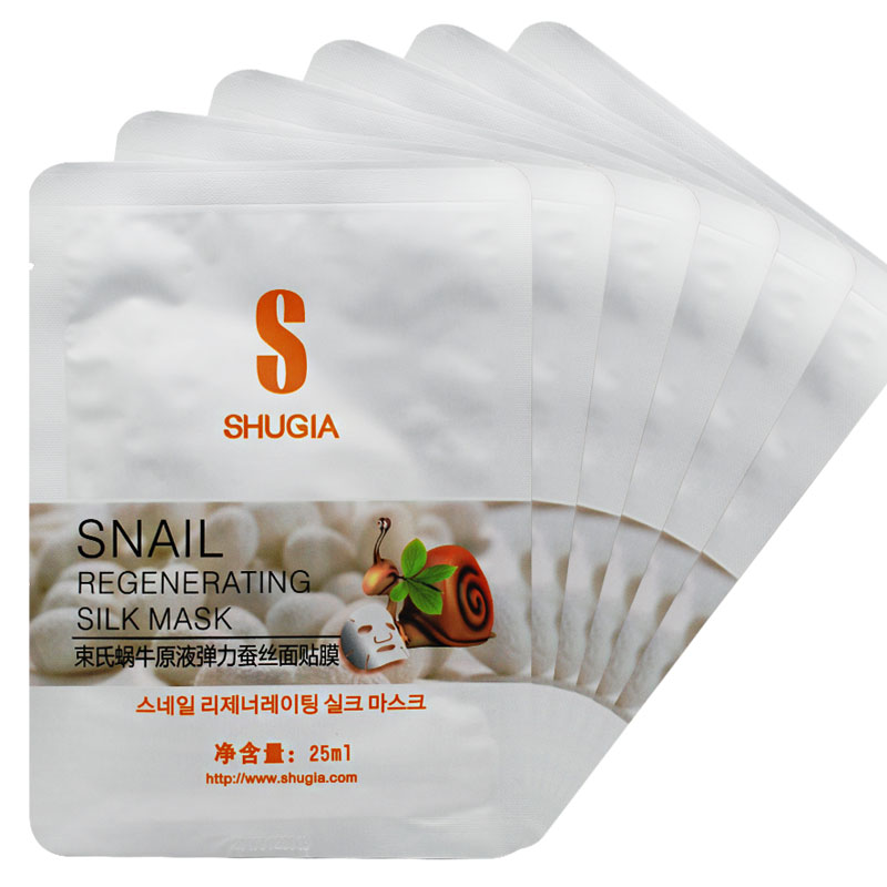 专柜正品束氏蜗牛原液弹力蚕丝面膜25ml*6片216保湿补水滋润