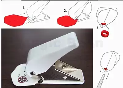 Professional portable dart wing Puncher Dart blade puncher First developed in China to send guard ring