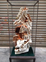 Wood in The Root Carving Factory Cliff double color material landscape scenery home living room crafts Feng Shui ornaments direct sales