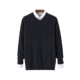 Cổ chữ V nam mới Màu rắn Kiểu cơ bản Áo len cashmere Áo len cơ bản Áo thun