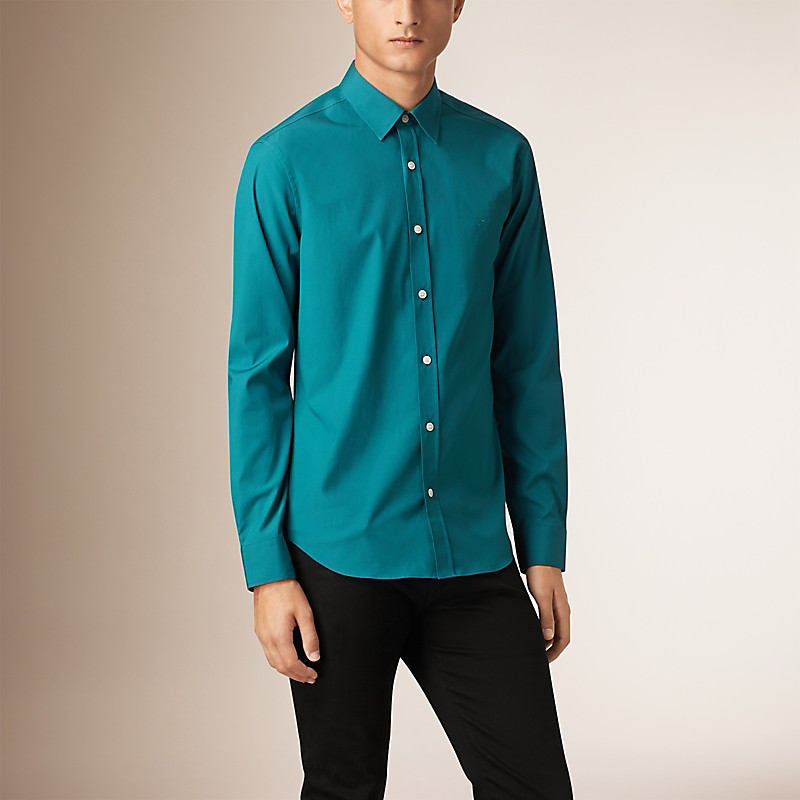 BURBERRY/博柏利弹力棉府绸衬衫 39960931