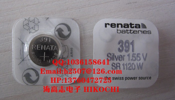 Switzerland RENATA full series 391 SR1120W high - rate discharge silver oxide batteries