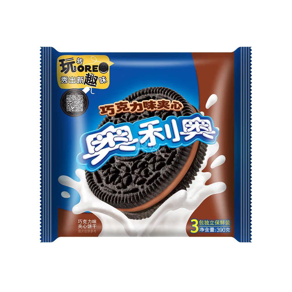 奥利奥 巧克力味夹心饼干 390g/袋