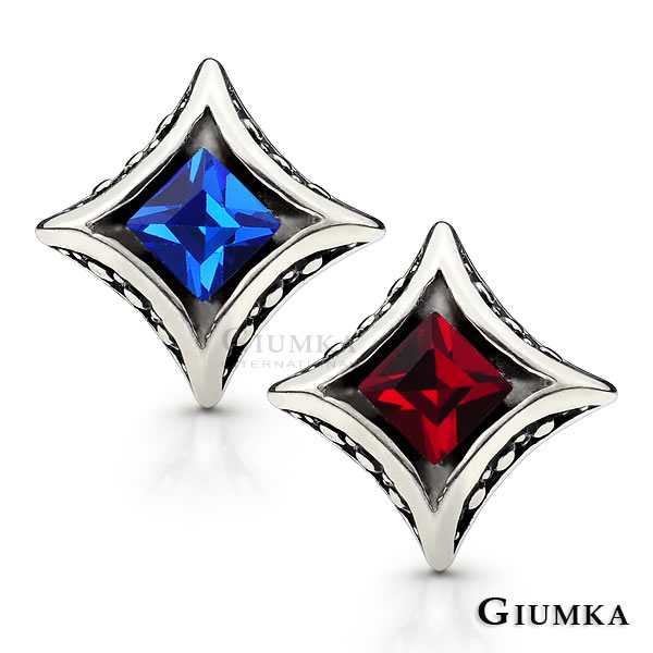 台湾官网直邮进口【GIUMKA个性潮男】浩瀚宇宙德国精钢锆石耳环 (