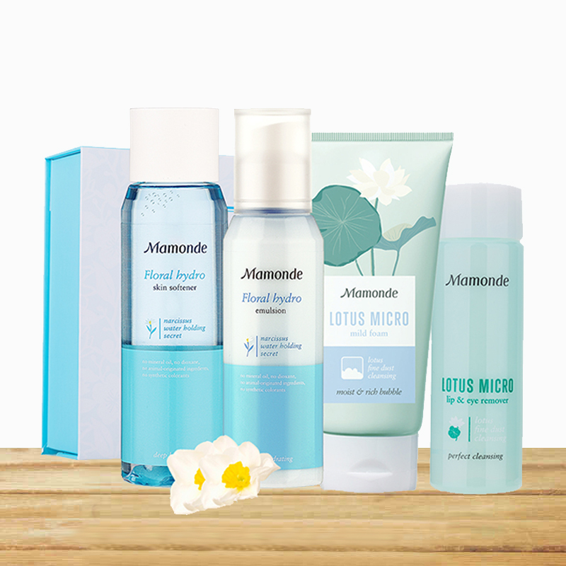 Mamonde/梦妆水仙花清爽礼盒 鲜花萃取 沁透保湿 长效锁水