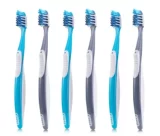 Зубная щетка, импортный массажер с мягкой щетиной, 6 шт, США
