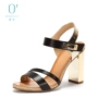 Dòng men tròn của Daphne / Daphne khóa mở ngón chân với dép nữ cao gót 1016303872 sandal vento