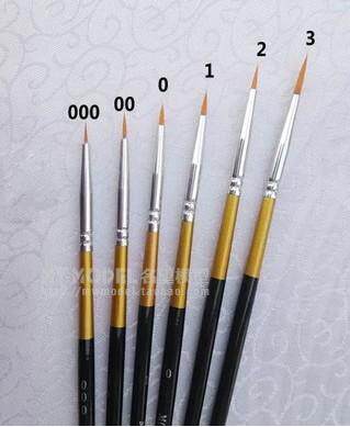 Fame model model tool Monet imported nylon hook pen 700 single round peak hook pen