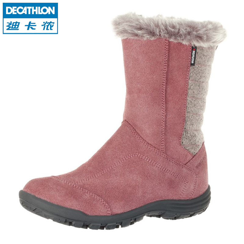迪卡侬 户外冬季 男女儿童青少年 防水保暖徒步鞋雪地靴 QUECHUA