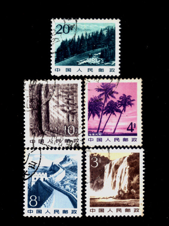 General ticket 1 ordinary stamp general 22 the scenery of the motherland the Great Wall Tianshan Hainan Huangguoshu letter sales 5 all