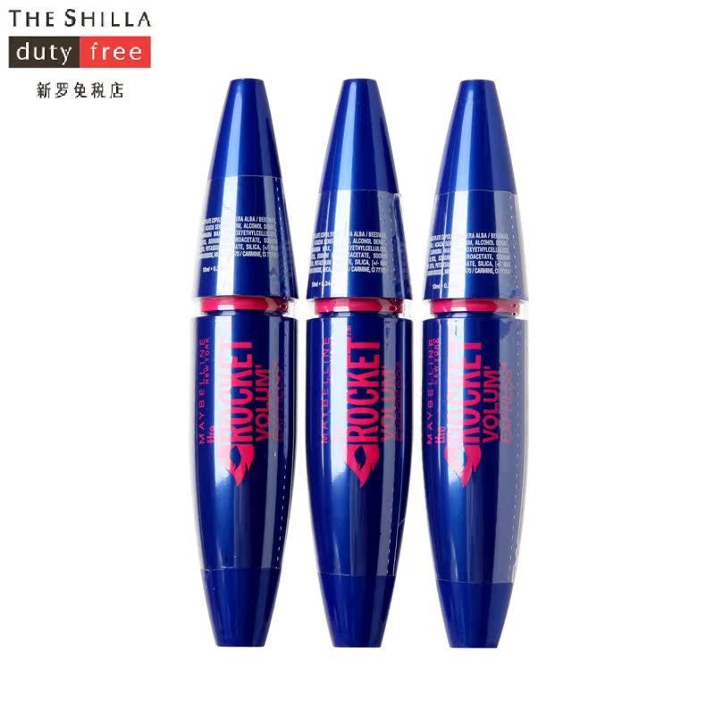 [新罗免税店]Maybelline/美宝莲 飞箭睫毛膏3支装黑色浓密卷翘