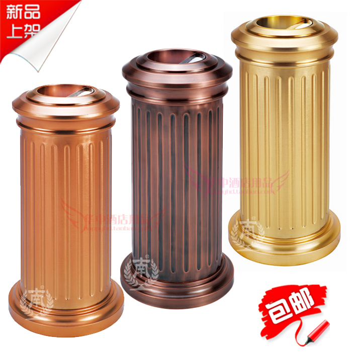 South upscale European-style Roman columns Tobacco Ash Bucket Foyer Vertical Peel Barrel Fashion Base Tobacco Ash Bins