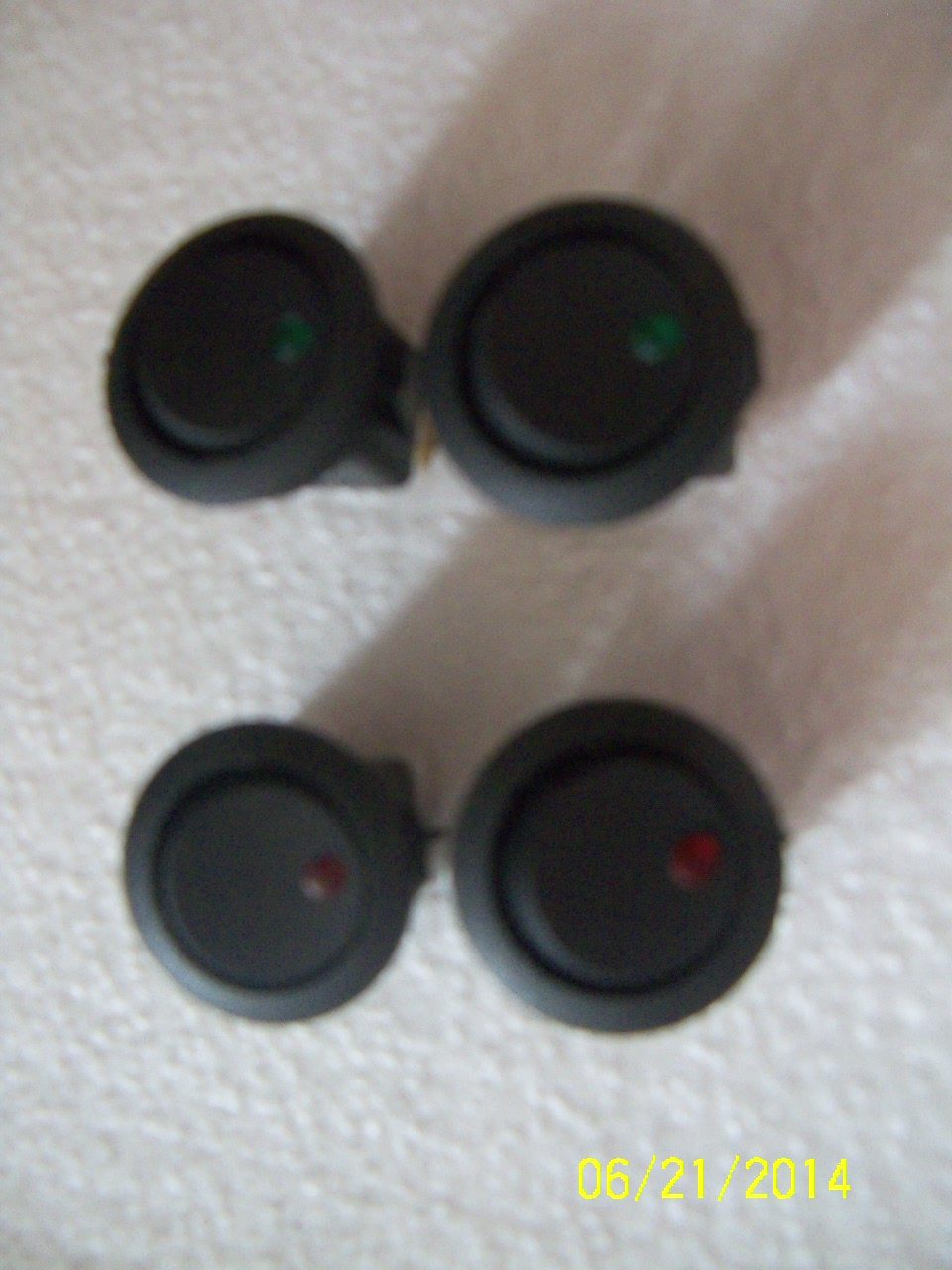 Caravan Changed Loading Car Switch LED DC12V Rocker Switch Wane Switch Special Switch